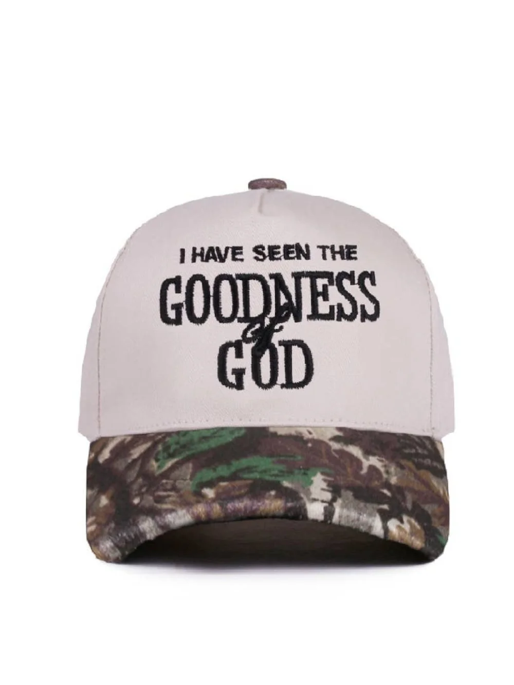 New! I Have Seen The Goodness of God Camo Baseball Cap Hat